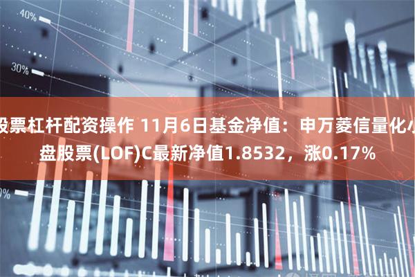 股票杠杆配资操作 11月6日基金净值：申万菱信量化小盘股票(LOF)C最新净值1.8532，涨0.17%
