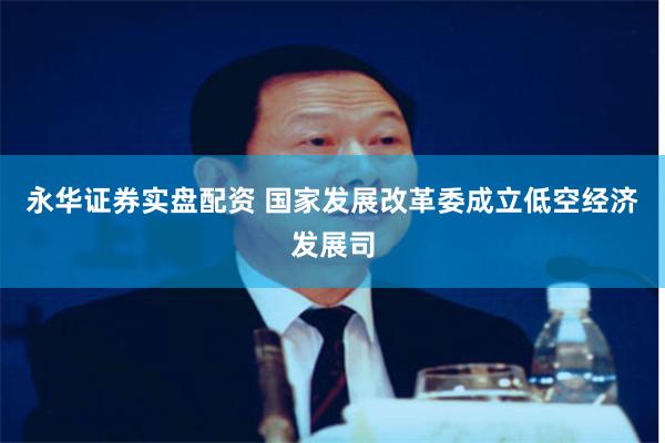 永华证券实盘配资 国家发展改革委成立低空经济发展司
